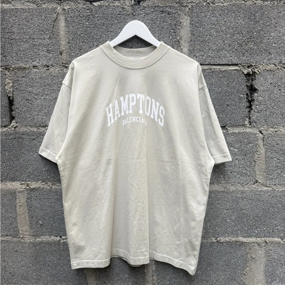 Balenciaga Cream Hamptons T-Shirt